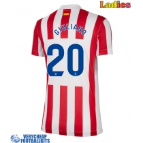 Atletico Madrid Giuliano Simeone #20 Replica Home Shirt Ladies 2025-26 Short Sleeve